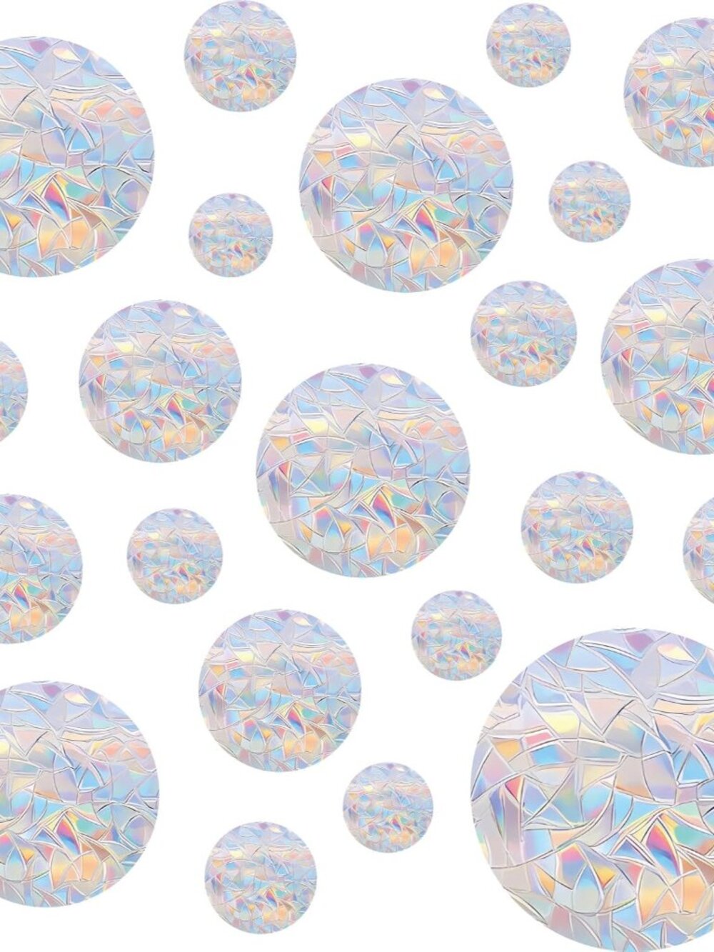 36PCS Circle Window Clings - Anti-Collision Window Decals to Save Birds from Win
